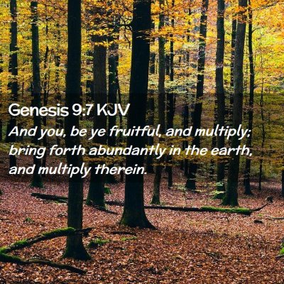 Genesis 9:7 KJV Free Bible Images