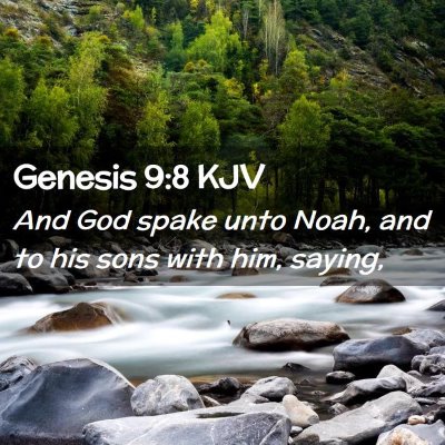 Genesis 9:8 KJV Free Bible Images