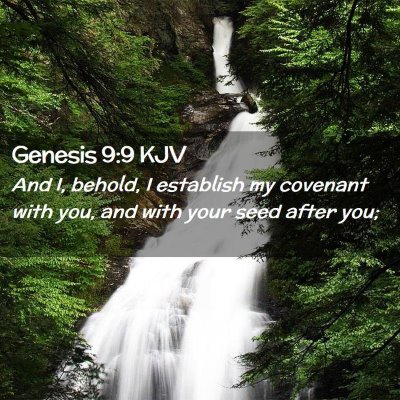 Genesis 9:9 KJV Free Bible Images