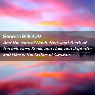 Genesis 9:18 KJV Free Bible Images