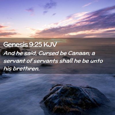 Genesis 9:25 KJV Free Bible Images