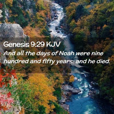 Genesis 9:29 KJV Free Bible Images