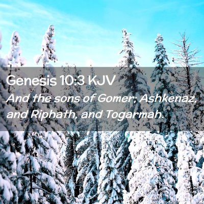 Genesis 10:3 KJV Free Bible Images