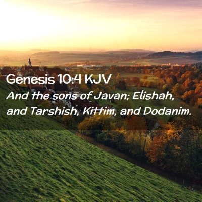 Genesis 10:4 KJV Free Bible Images