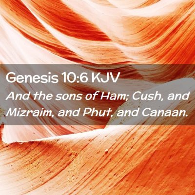 Genesis 10:6 KJV Free Bible Images