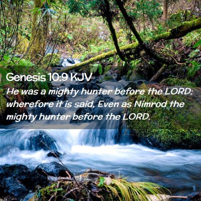 Genesis 10:9 KJV Free Bible Images