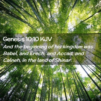 Genesis 10:10 KJV Free Bible Images