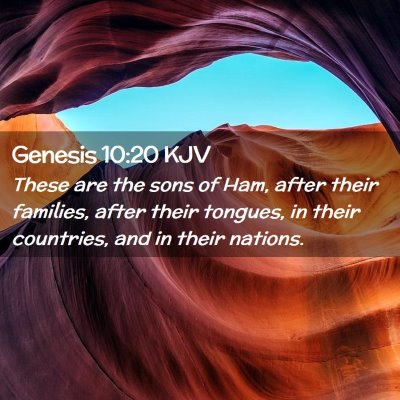 Genesis 10:20 KJV Free Bible Images