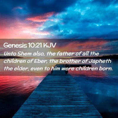 Genesis 10:21 KJV Free Bible Images