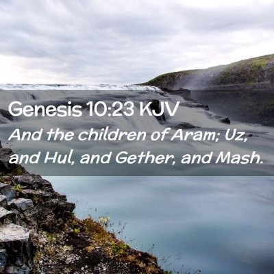 Genesis 10:23 KJV Free Bible Images