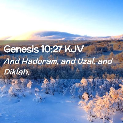 Genesis 10:27 KJV Free Bible Images