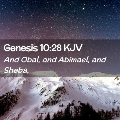 Genesis 10:28 KJV Free Bible Images