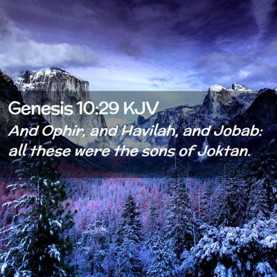 Genesis 10:29 KJV Free Bible Images