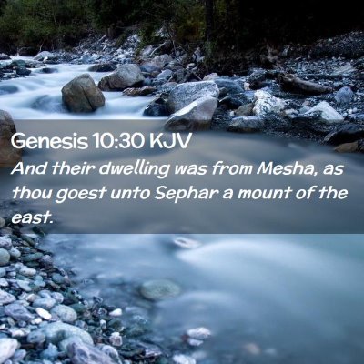 Genesis 10:30 KJV Free Bible Images