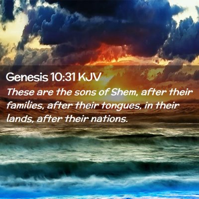 Genesis 10:31 KJV Free Bible Images