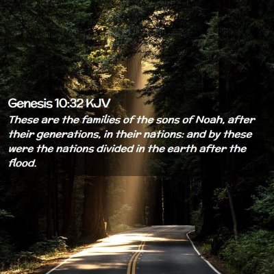 Genesis 10:32 KJV Free Bible Images