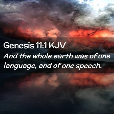 Genesis 11:1 KJV Free Bible Images