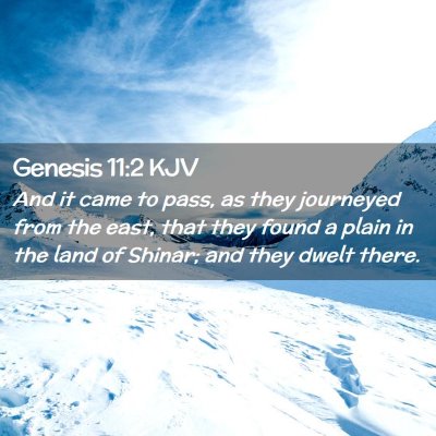 Genesis 11:2 KJV Free Bible Images