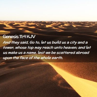 Genesis 11:4 KJV Free Bible Images