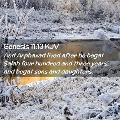 Genesis 11:13 KJV Free Bible Images