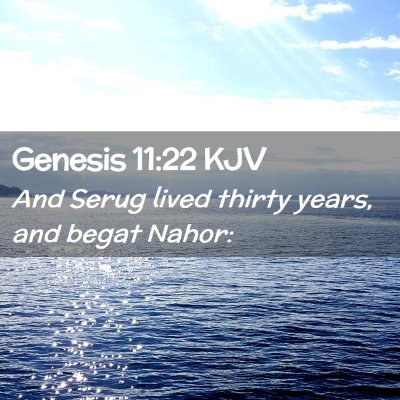 Genesis 11:22 KJV Free Bible Images