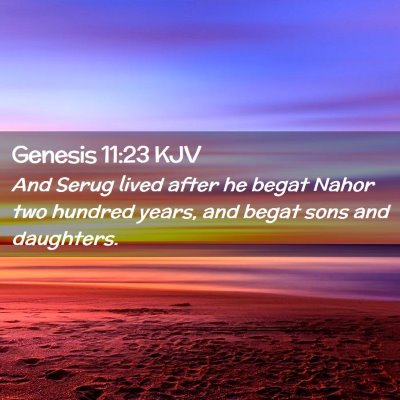 Genesis 11:23 KJV Free Bible Images