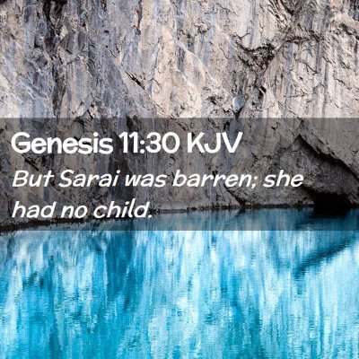 Genesis 11:30 KJV Free Bible Images