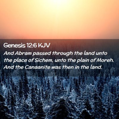 Genesis 12:6 KJV Free Bible Images