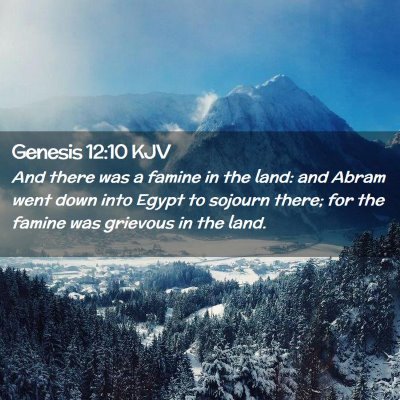 Genesis 12:10 KJV Free Bible Images