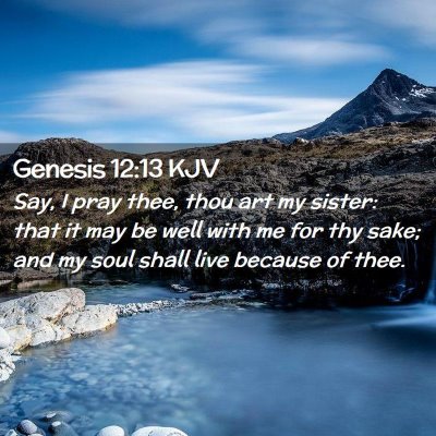 Genesis 12:13 KJV Free Bible Images