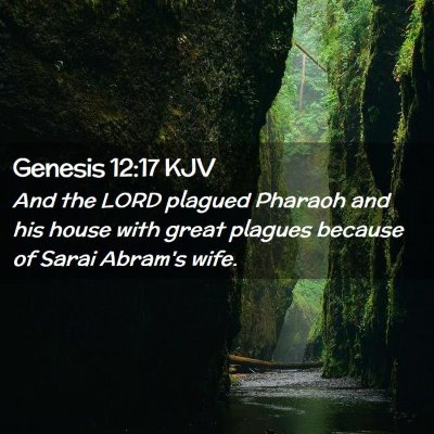 Genesis 12:17 KJV Free Bible Images