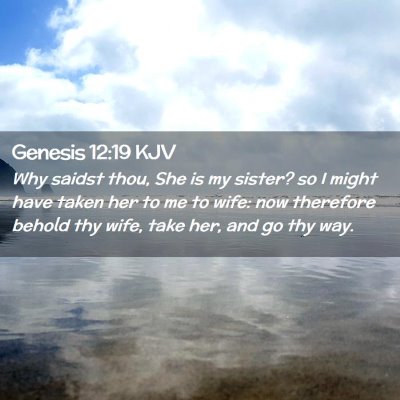 Genesis 12:19 KJV Free Bible Images