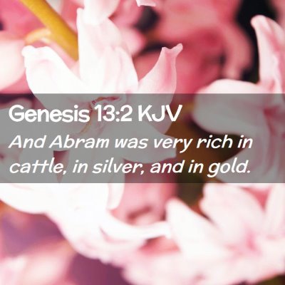 Genesis 13:2 KJV Free Bible Images