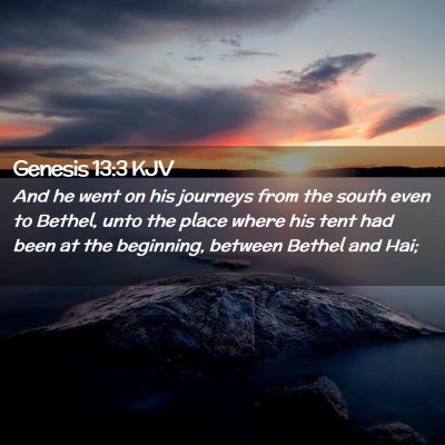 Genesis 13:3 KJV Free Bible Images