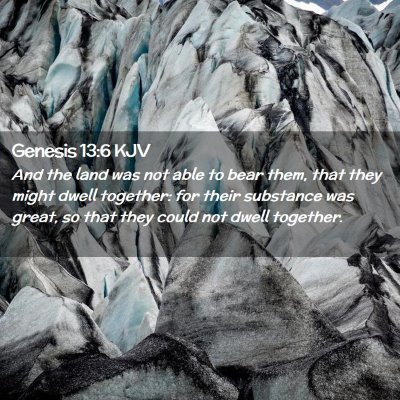 Genesis 13:6 KJV Free Bible Images