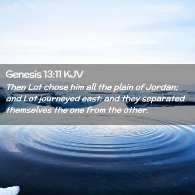 Genesis 13:11 KJV Free Bible Images