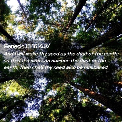 Genesis 13:16 KJV Free Bible Images