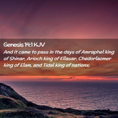 Genesis 14:1 KJV Free Bible Images