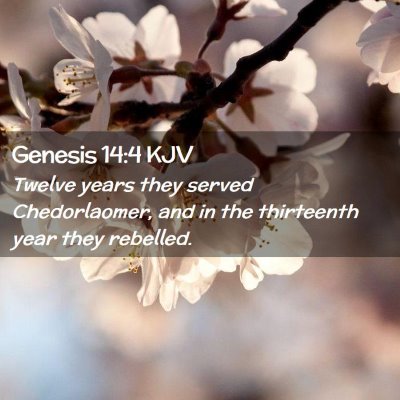 Genesis 14:4 KJV Free Bible Images