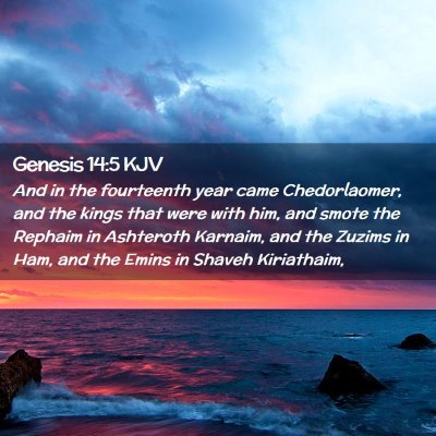 Genesis 14:5 KJV Free Bible Images