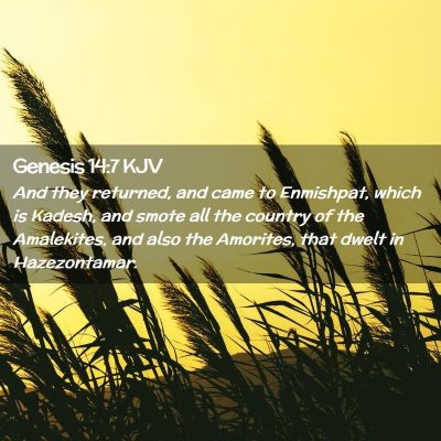 Genesis 14:7 KJV Free Bible Images