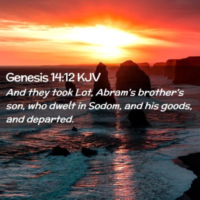 Genesis 14:12 KJV Free Bible Images