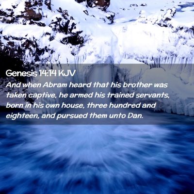 Genesis 14:14 KJV Free Bible Images