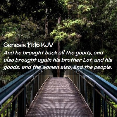 Genesis 14:16 KJV Free Bible Images