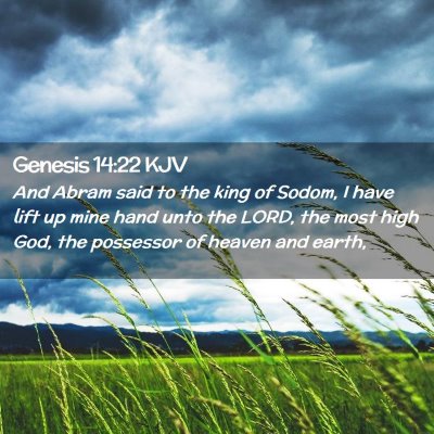 Genesis 14:22 KJV Free Bible Images