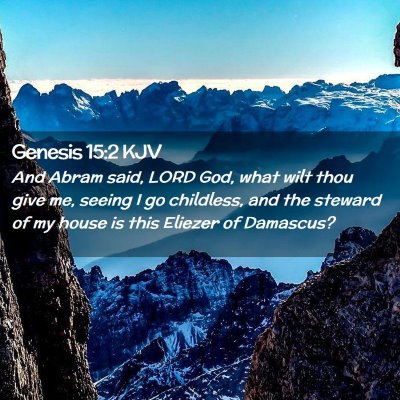 Genesis 15:2 KJV Free Bible Images