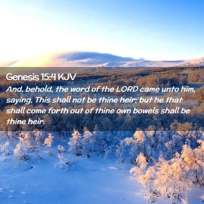 Genesis 15:4 KJV Free Bible Images