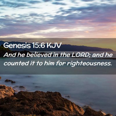 Genesis 15:6 KJV Free Bible Images