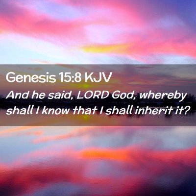 Genesis 15:8 KJV Free Bible Images