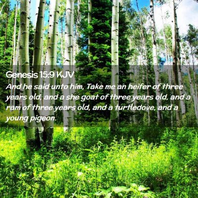 Genesis 15:9 KJV Free Bible Images